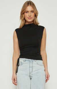 Nixi Sleeveless Top - Black