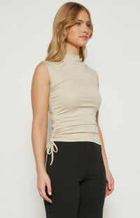 Nixi Sleeveless Top - Stone