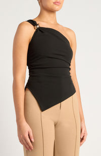 Gisela Off-Shoulder Top - Black