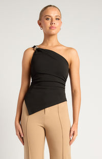 Gisela Off-Shoulder Top - Black