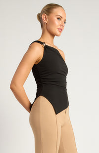 Gisela Off-Shoulder Top - Black