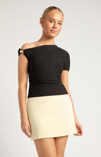 Alina Off-Shoulder Top - Black