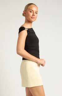 Alina Off-Shoulder Top - Black