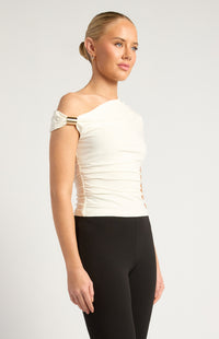 Alina Off-Shoulder Top - White