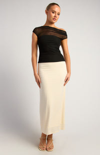 Samuel Sheer Mesh Top - Black