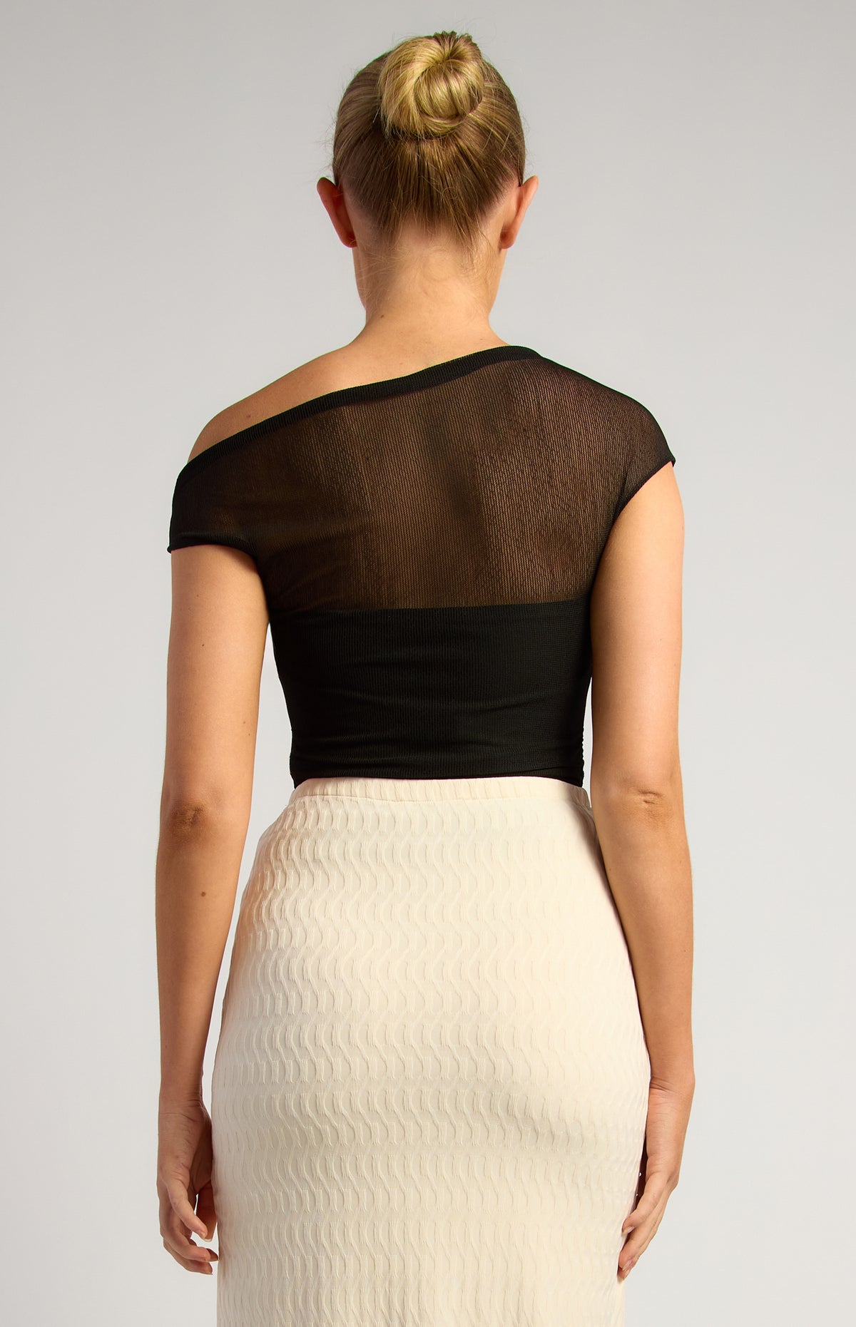 Samuel Sheer Mesh Top - Black