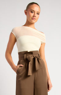 Samuel Sheer Mesh Top - Cream