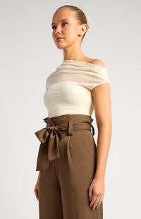 Samuel Sheer Mesh Top - Cream