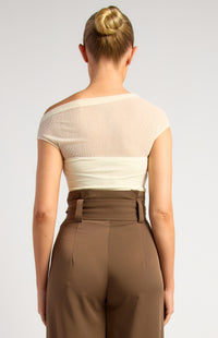 Samuel Sheer Mesh Top - Cream