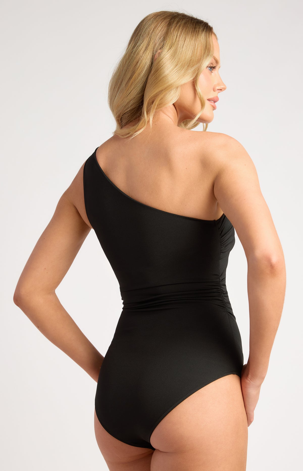 Shae One Shoulder Bodysuit - Black