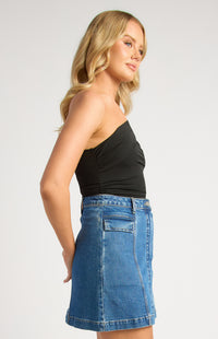 Shae One Shoulder Bodysuit - Black