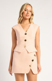 Adeline Vest - Pale Pink