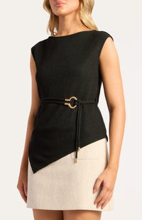 Simmons Short Sleeve Top - Black