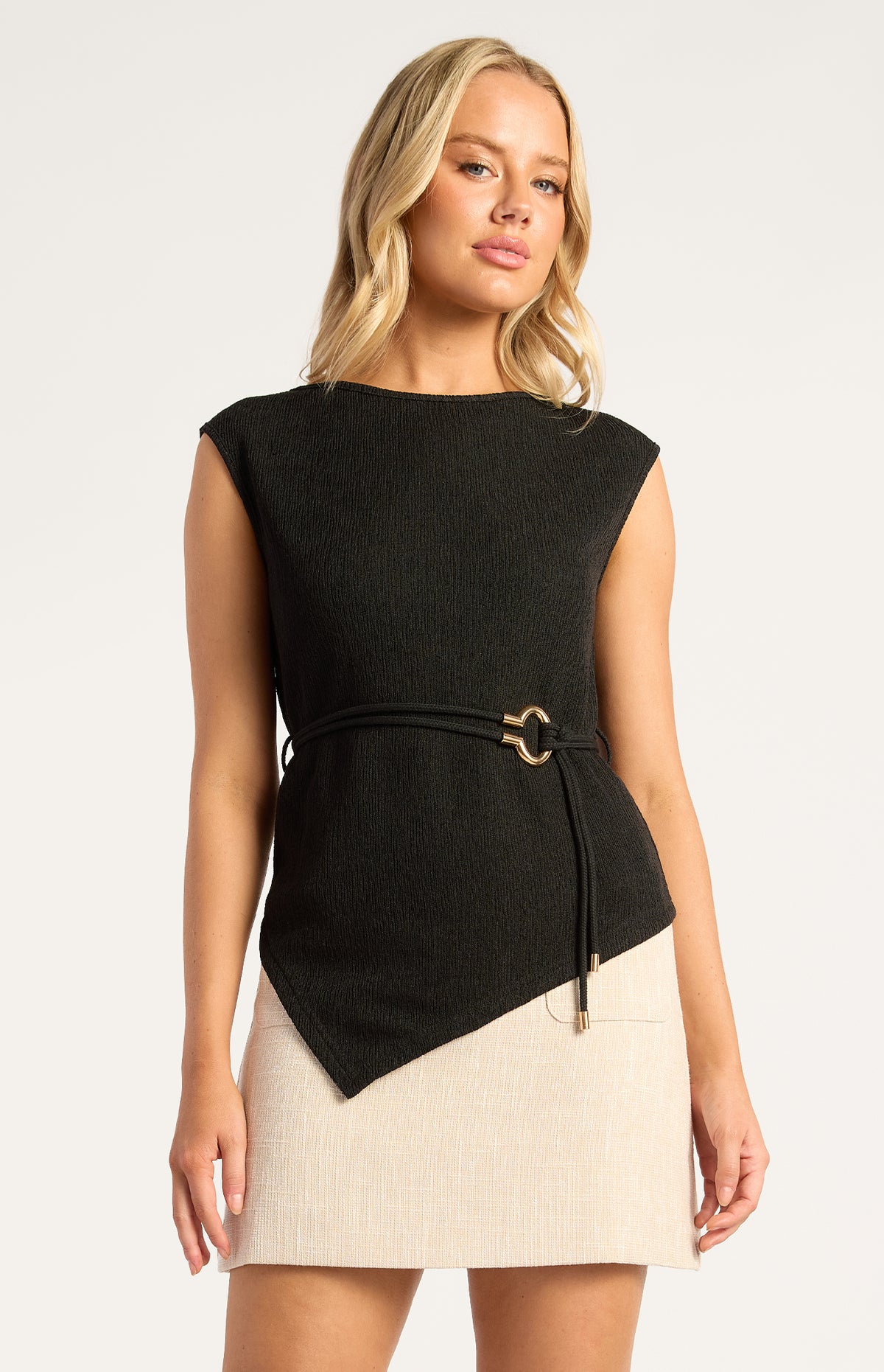 Simmons Short Sleeve Top - Black