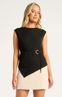 Simmons Short Sleeve Top - Black