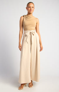 Emari Jersey Top - Latte