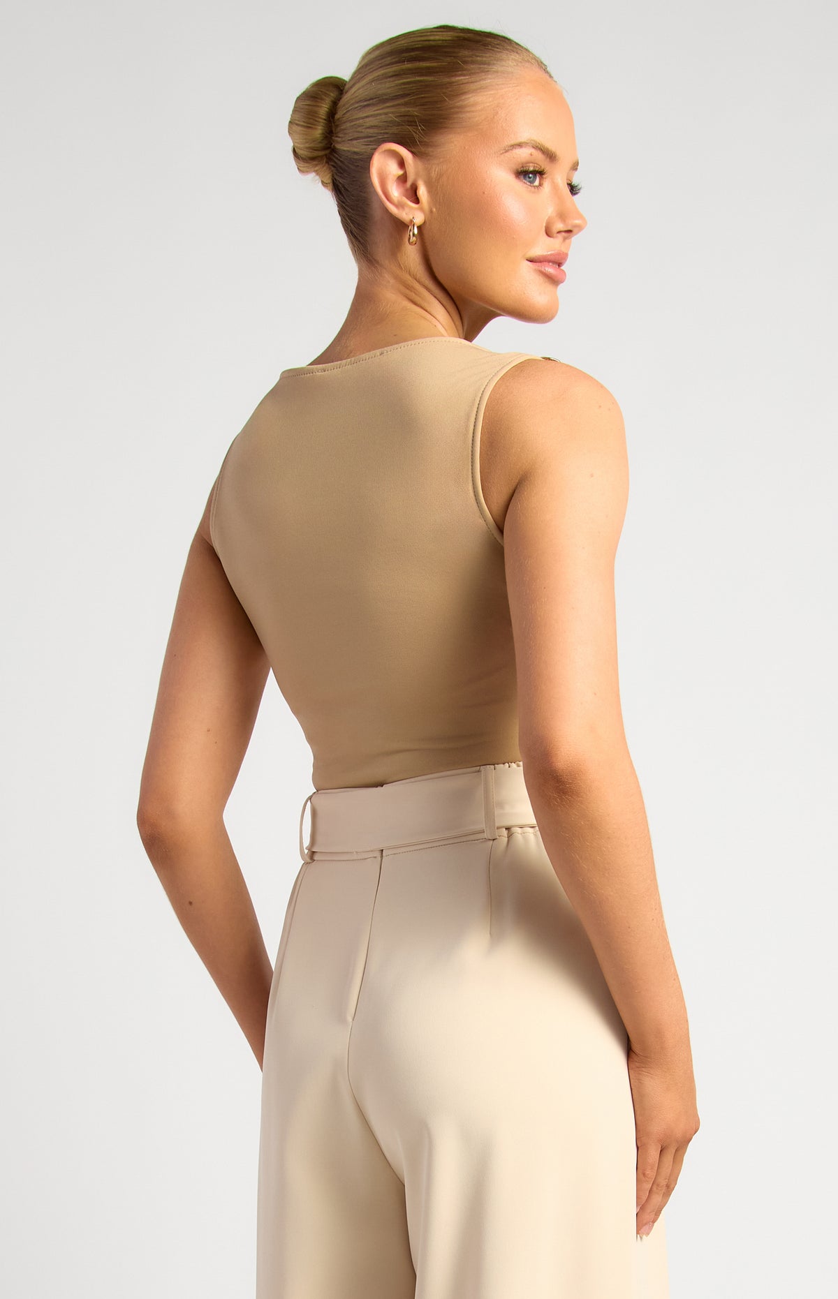 Emari Jersey Top - Latte