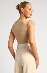 Emari Jersey Top - Latte