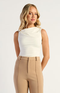 Emari Jersey Top - White