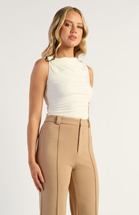 Emari Jersey Top - White