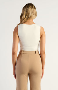 Emari Jersey Top - White
