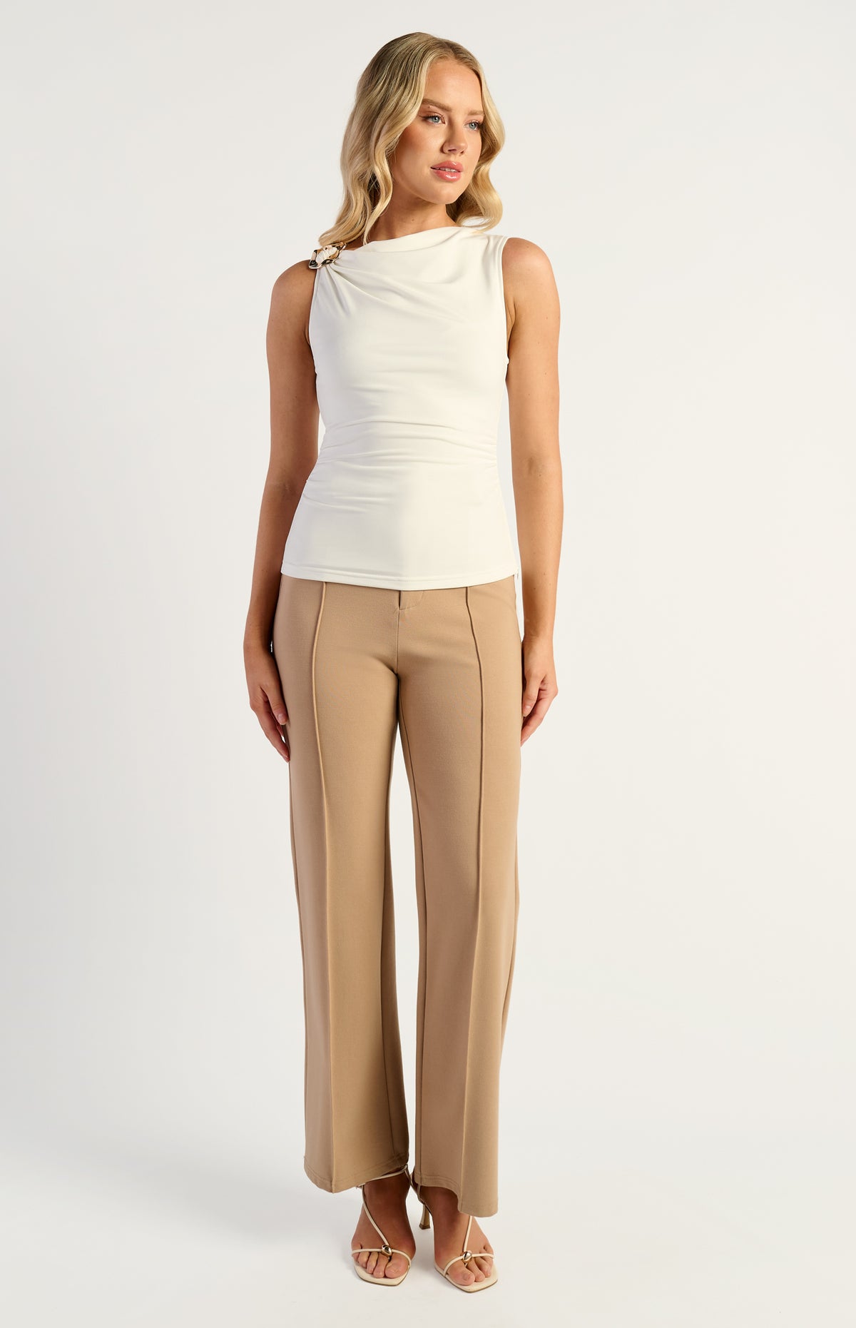 Emari Jersey Top - White