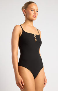 Carmen Singlet Bodysuit - Black