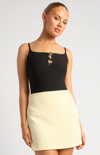 Carmen Singlet Bodysuit - Black