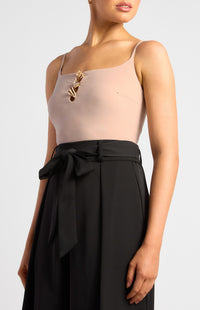 Carmen Singlet Bodysuit - Stone