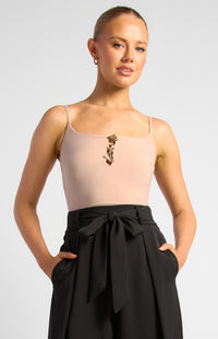 Carmen Singlet Bodysuit - Stone