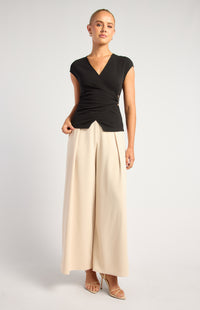 Daria Short Sleeve Top - Black