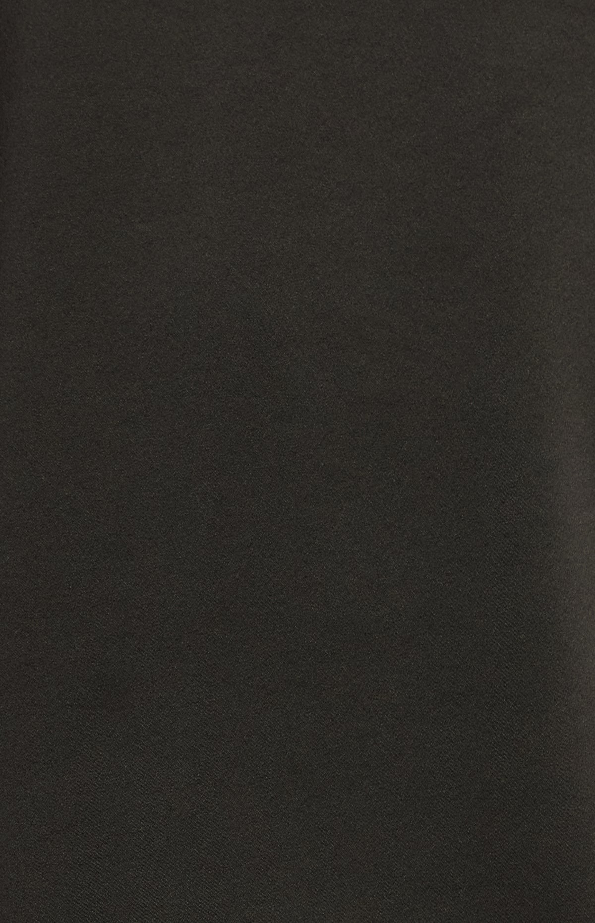 Jed Side Split Sateen Top - Black