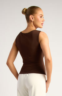 Noah Sleeveless Top - Espresso