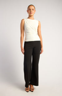 Noah Sleeveless Top - White