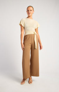 Asplie Short Sleeve Top - White
