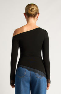 Ravio Off-Shoulder Top - Black