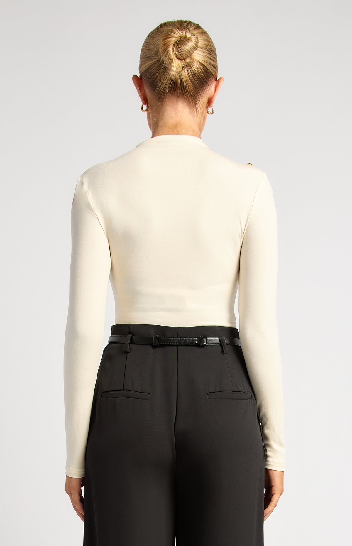 Margot Long Sleeve Top - Bone