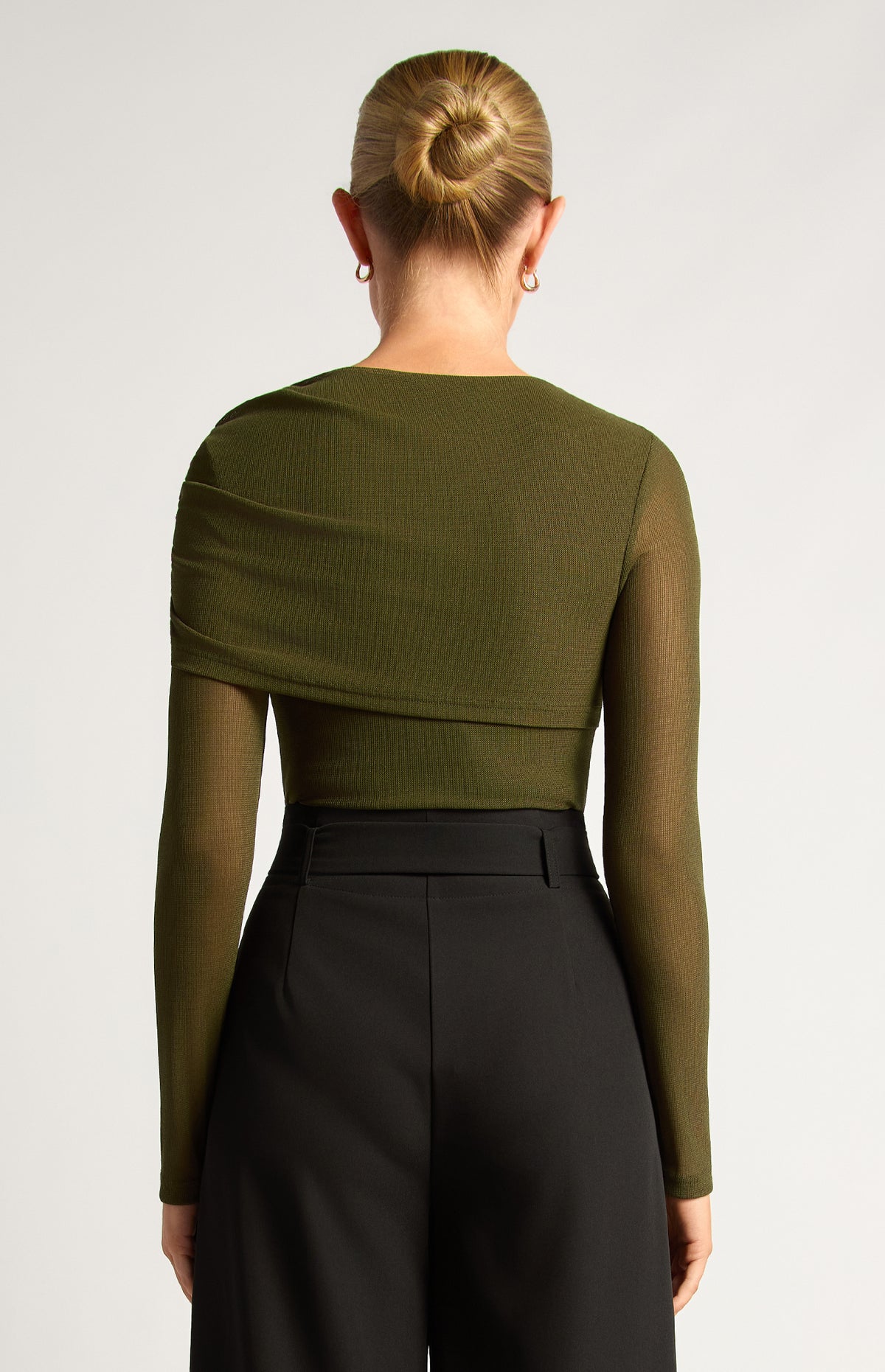 Linnea Long Sleeve Bodysuit - Dark Olive