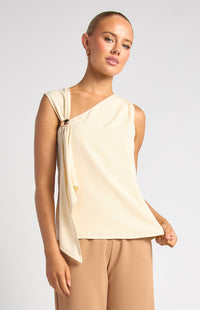 IIona Sleeveless Top - Ivory