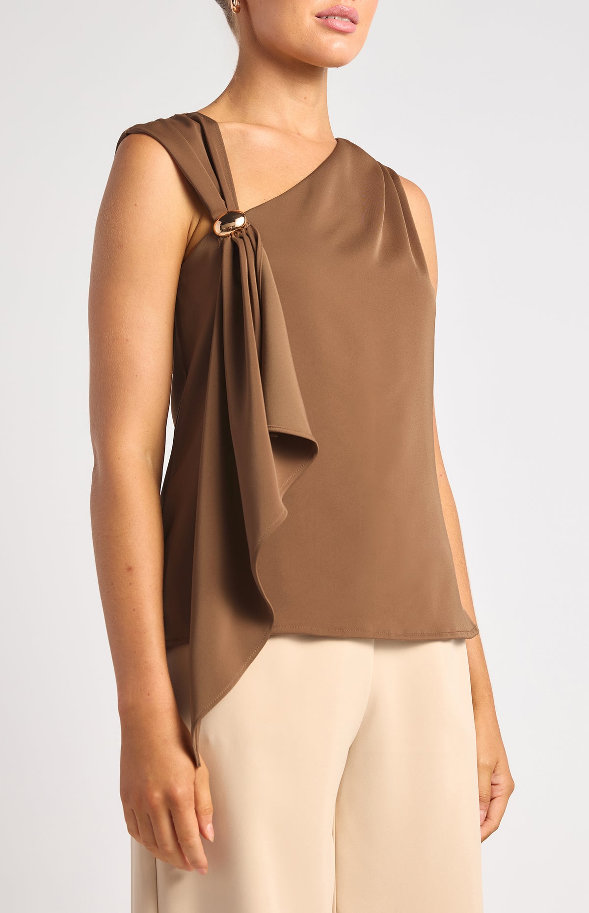IIona Sleeveless Top - Mocha