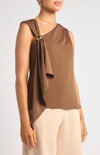IIona Sleeveless Top - Mocha