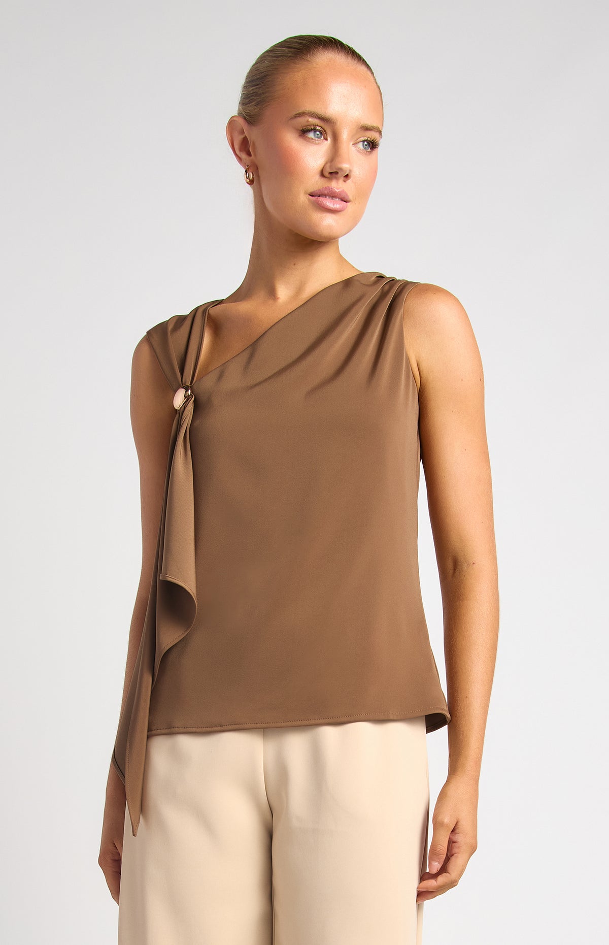 IIona Sleeveless Top - Mocha