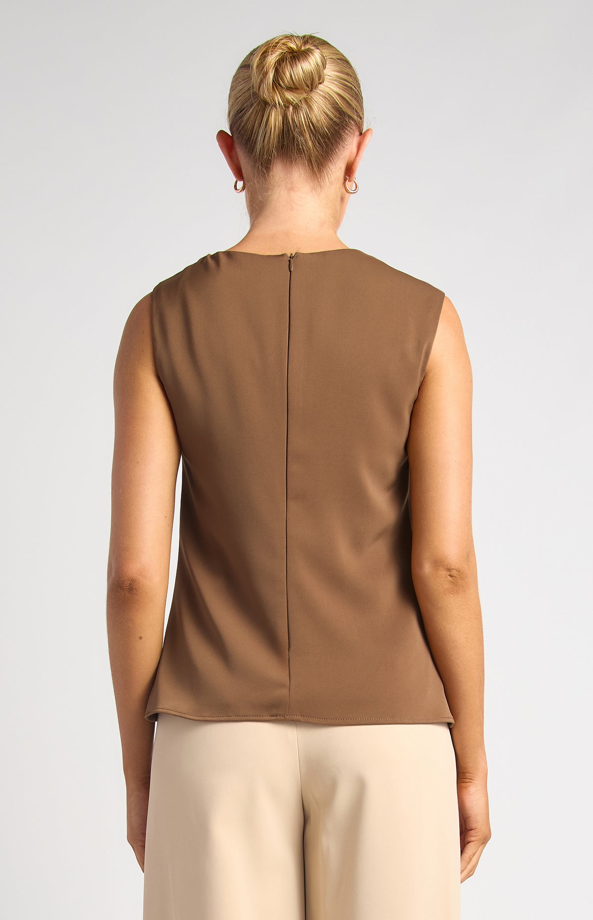 IIona Sleeveless Top - Mocha