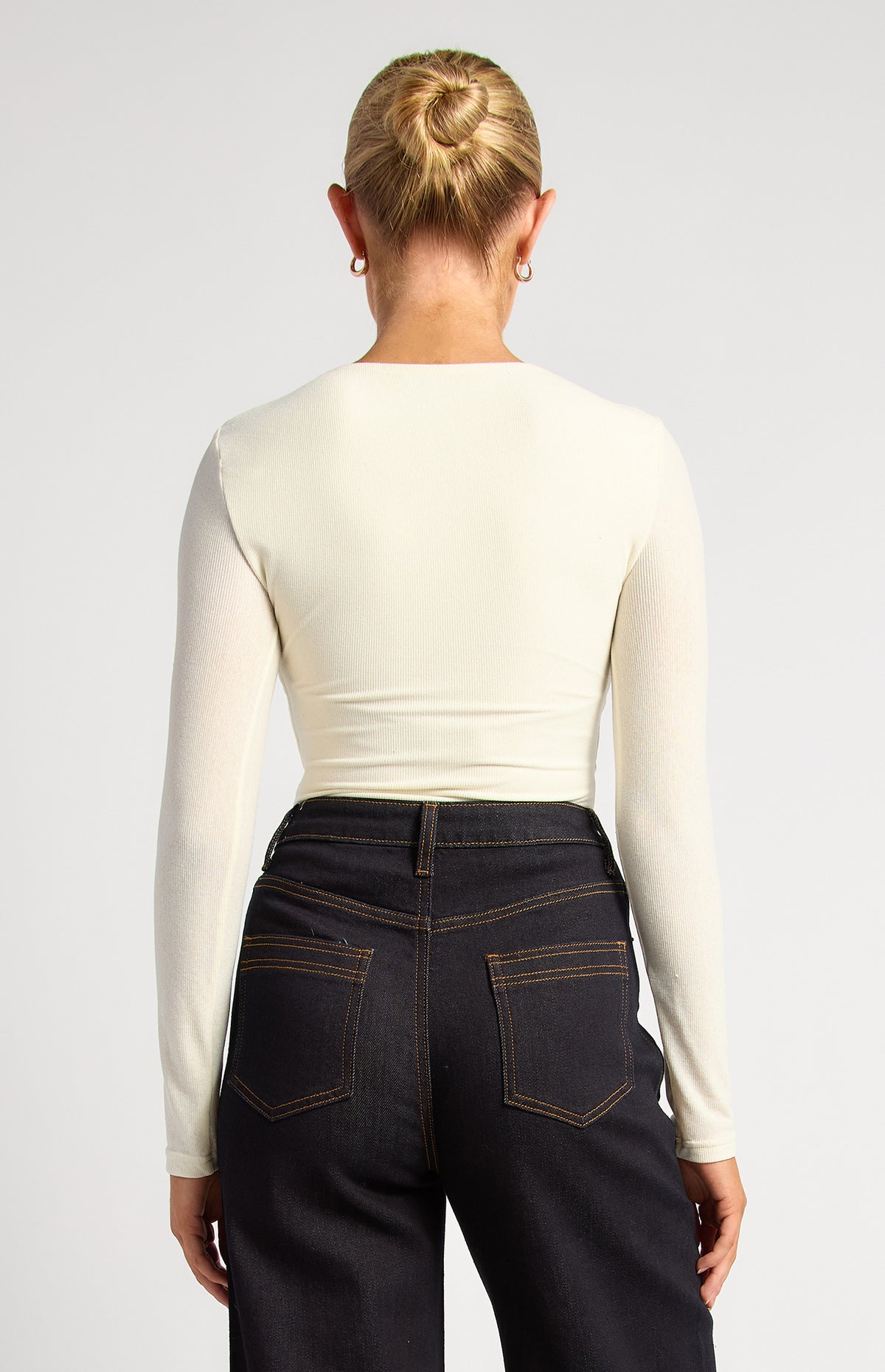 Carmine Long Sleeve Top - Ivory