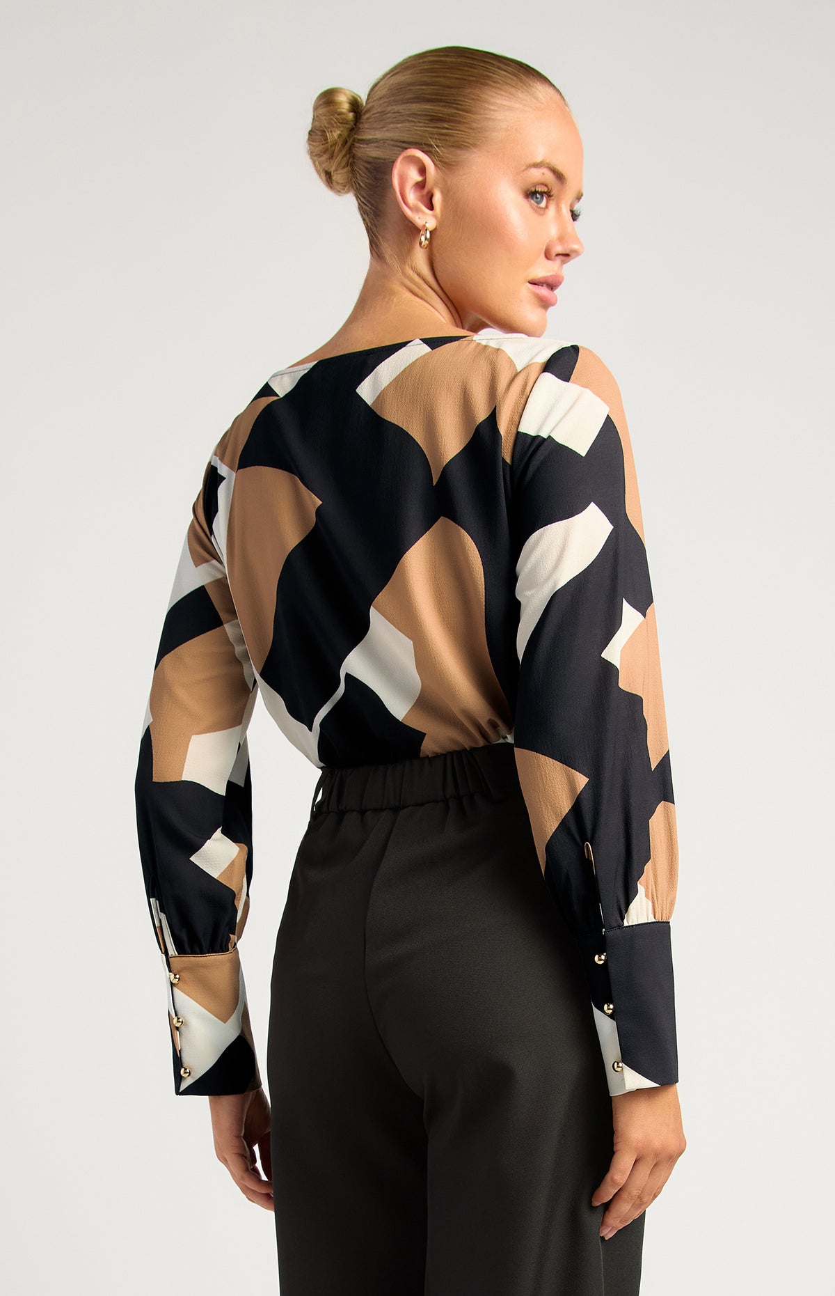 Colton Long Sleeve Top - Mocha Black