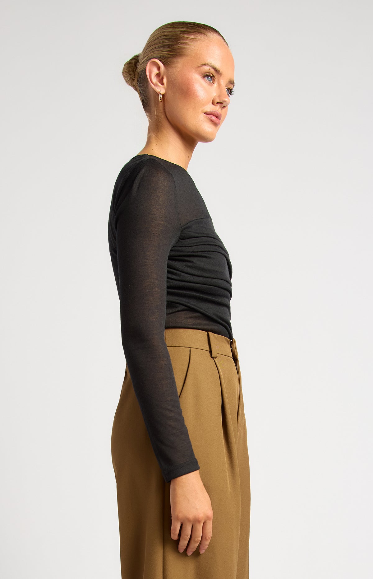 Andrews Sheer Top - Black