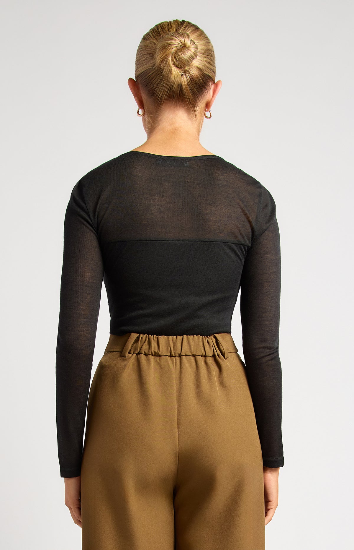 Andrews Sheer Top - Black