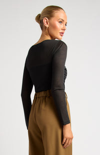 Andrews Sheer Top - Black