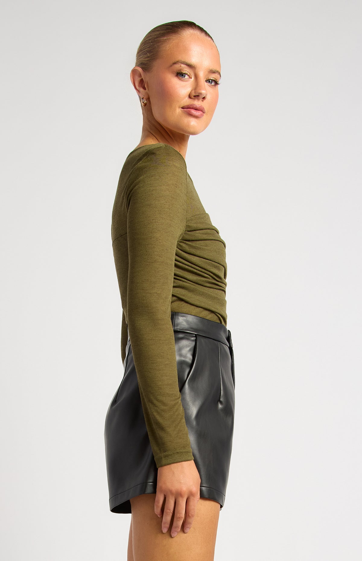 Andrews Sheer Top - Dark Olive