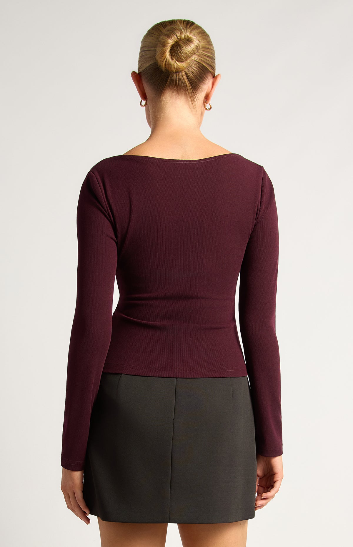 Becci Long Sleeve Top - Mulberry